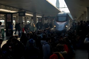Studenti bloccano un Frecciargento - Firenze, 24 Novembre 2012